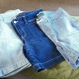Three pairs of women's shorts